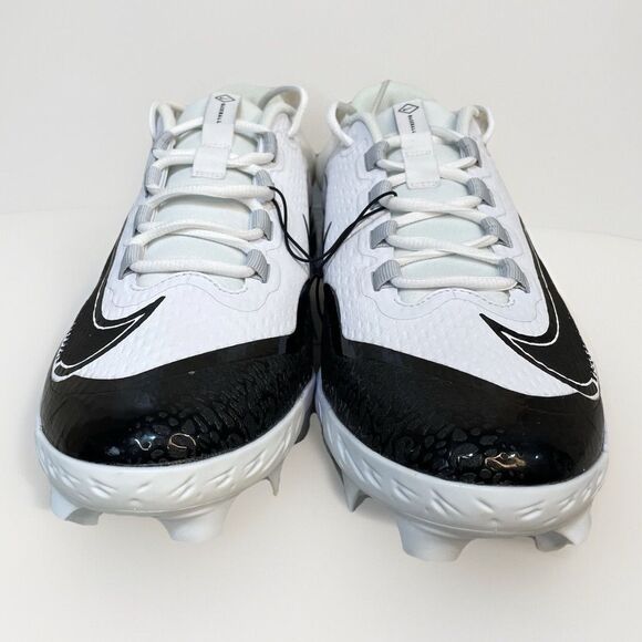 Nike Alpha Huarache Elite 4 Low Men\'s 11.5 White MCS Baseball Cleats FD6255-101 main image 4